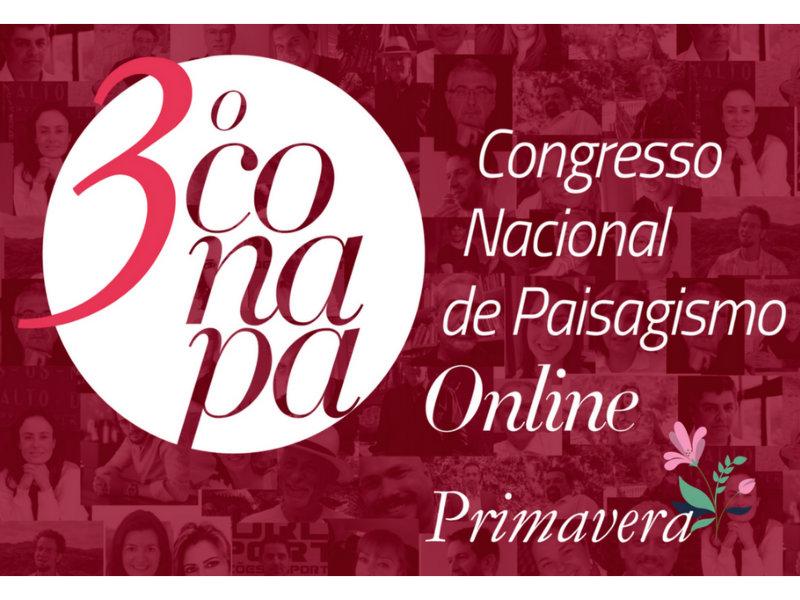 3º edição do Congresso Nacional de Paisagismo Online, o Conapa Estação Primavera