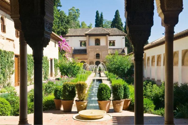 14 Jardim do palacio Generalife Espanha